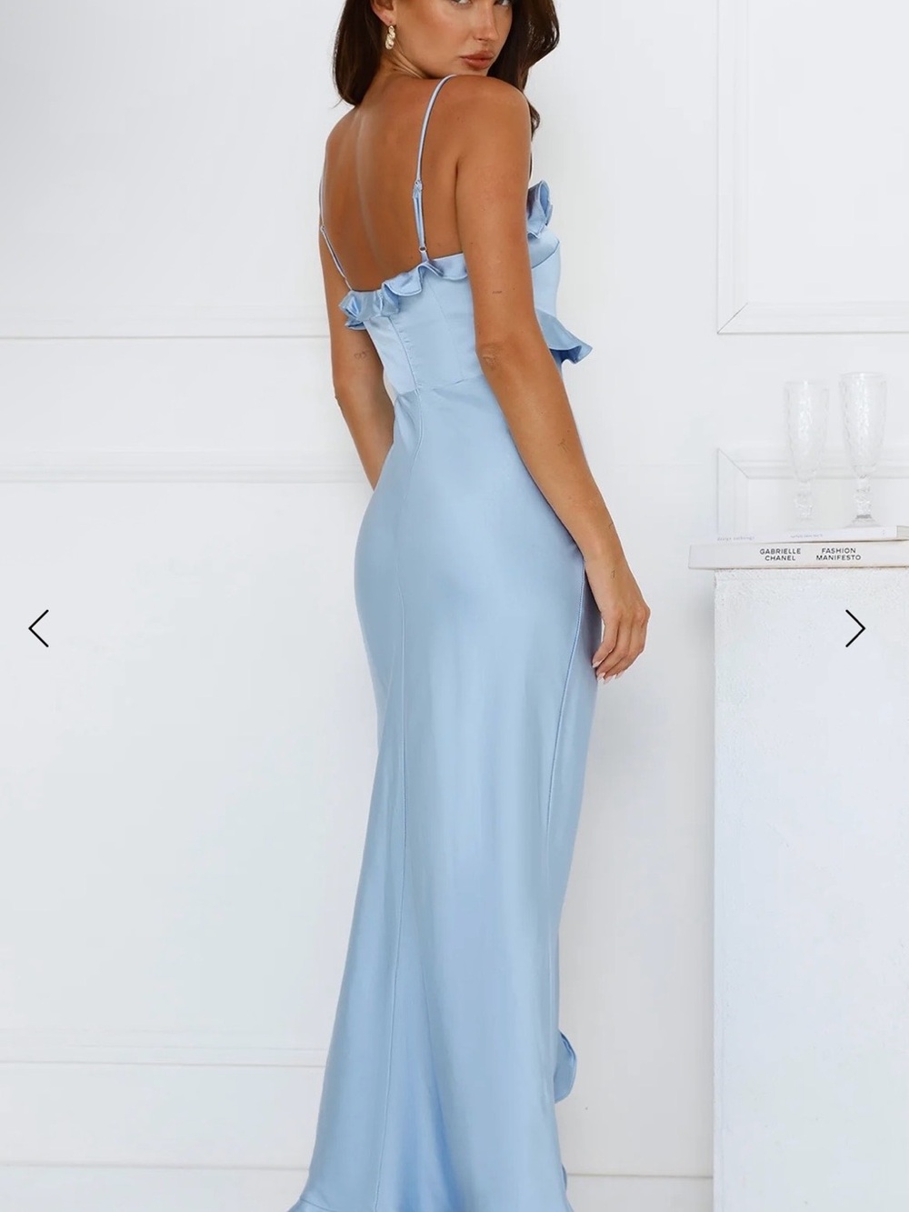 Vibrant Vixen Satin Maxi Dress - Picture 2 of 3